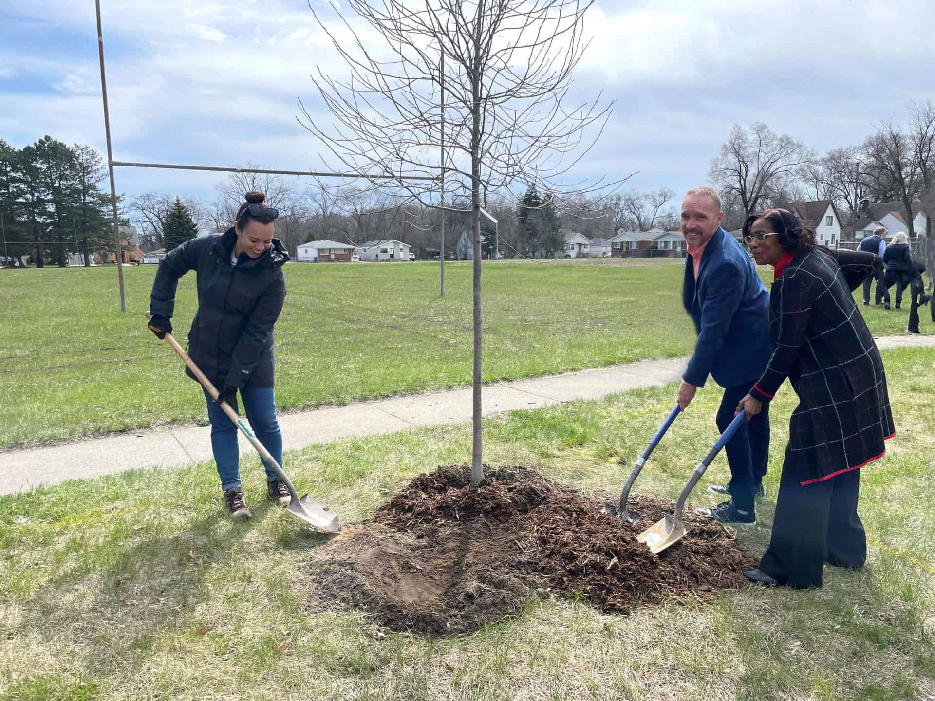 Earth Day Tree Planting with Dave Coulter and Erin Quintel
