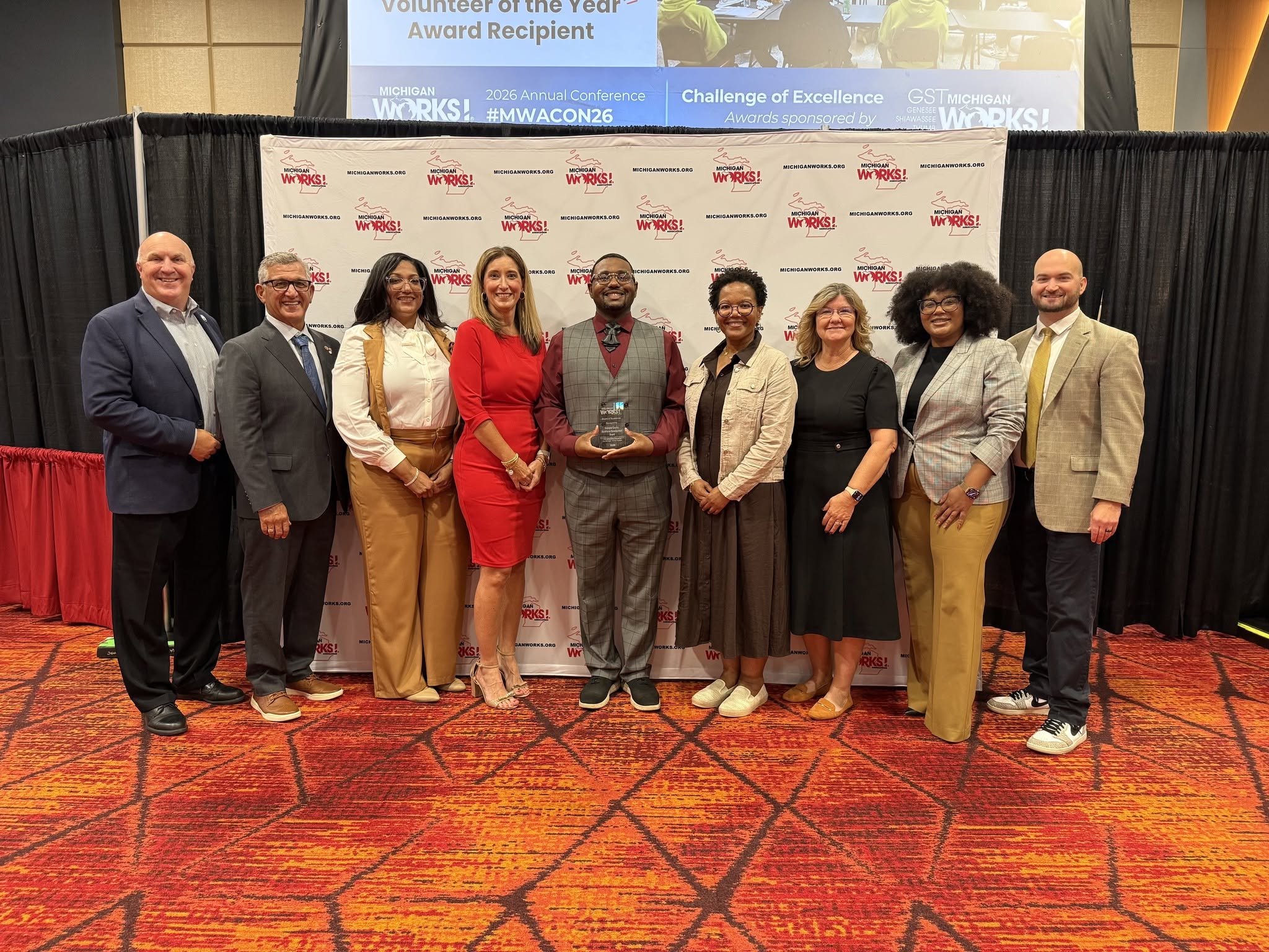 2026 MWA Annual Conference Oak Co WDB Award of Excellence The Michigan Works! Association honors the Oakland County Workforce Development Board with its Board of Excellence Award.
