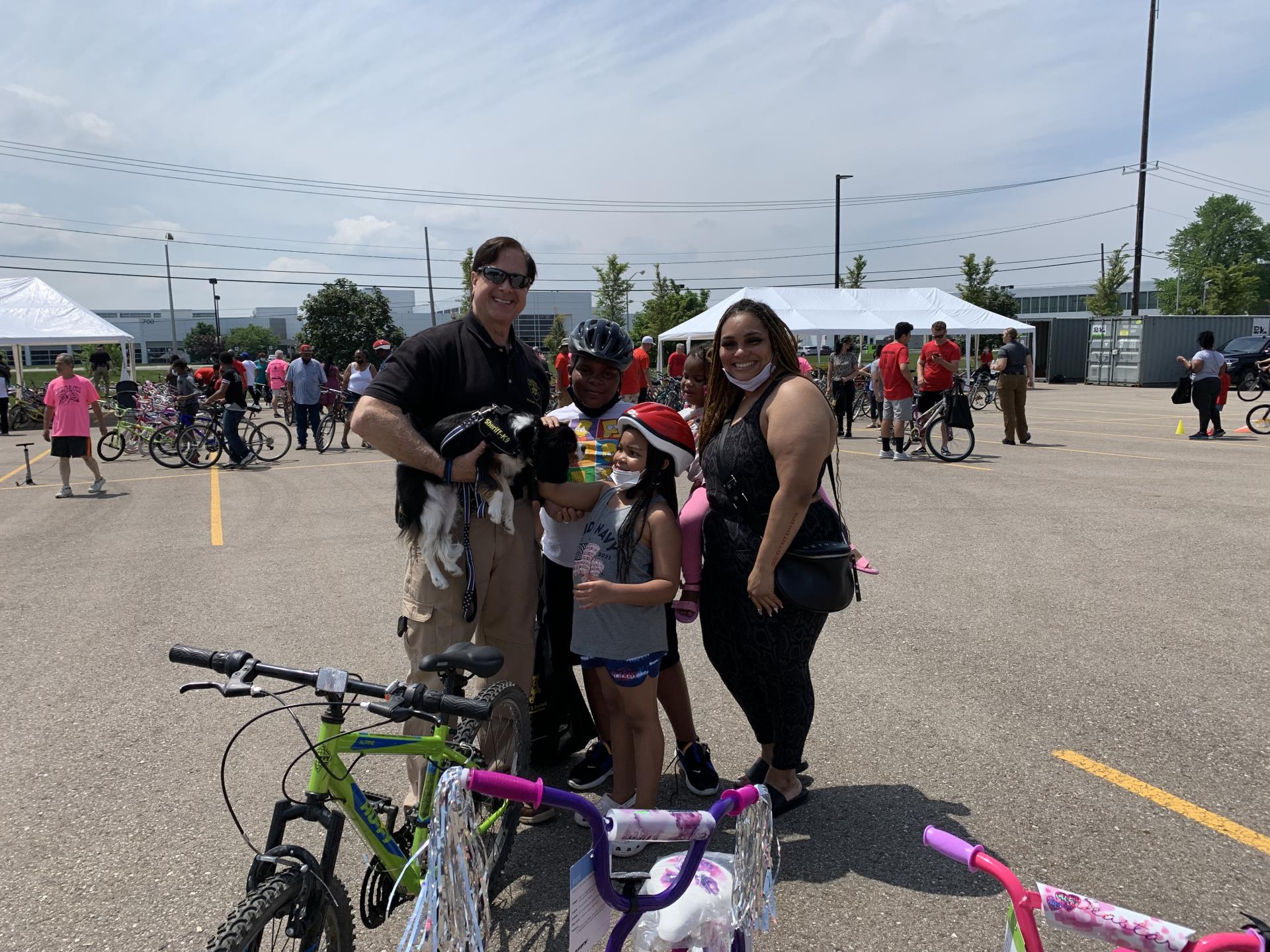 Family at Re-CYCLE for Kids event