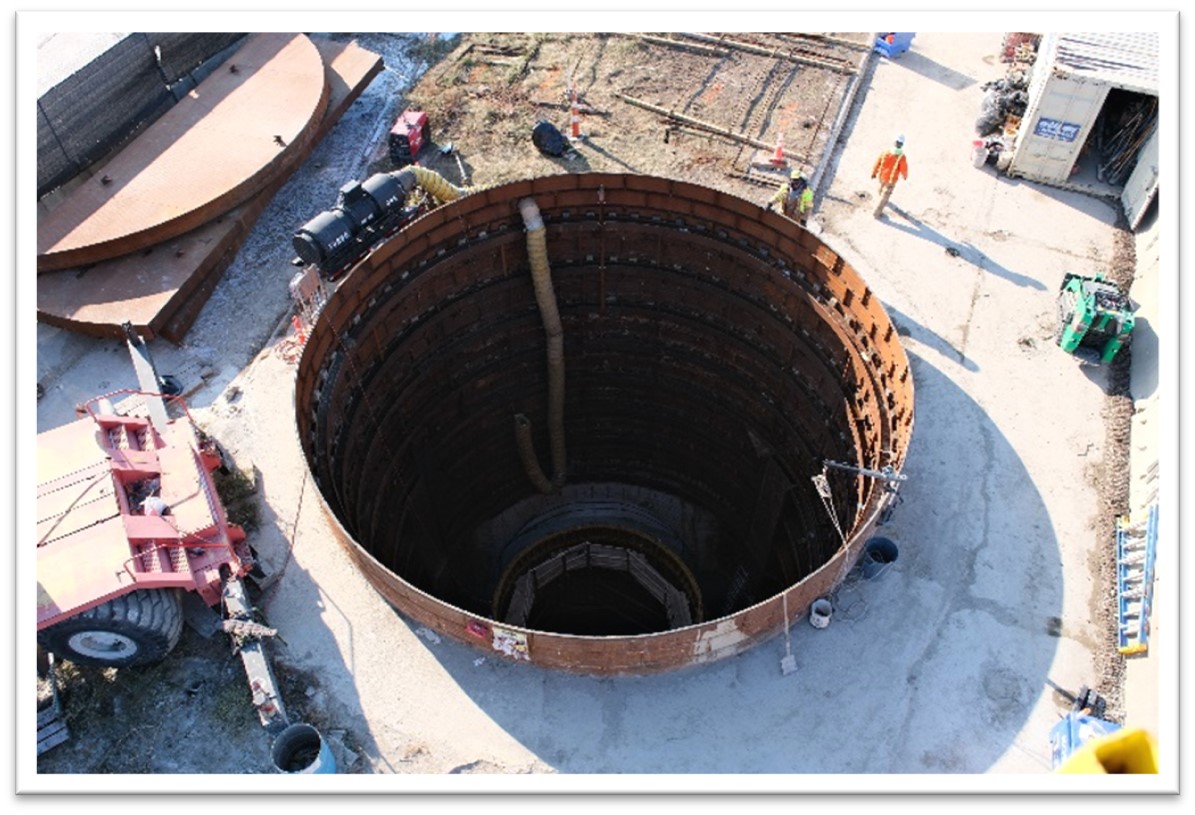OMID access shaft on Outer Drive east of Van Dyke.