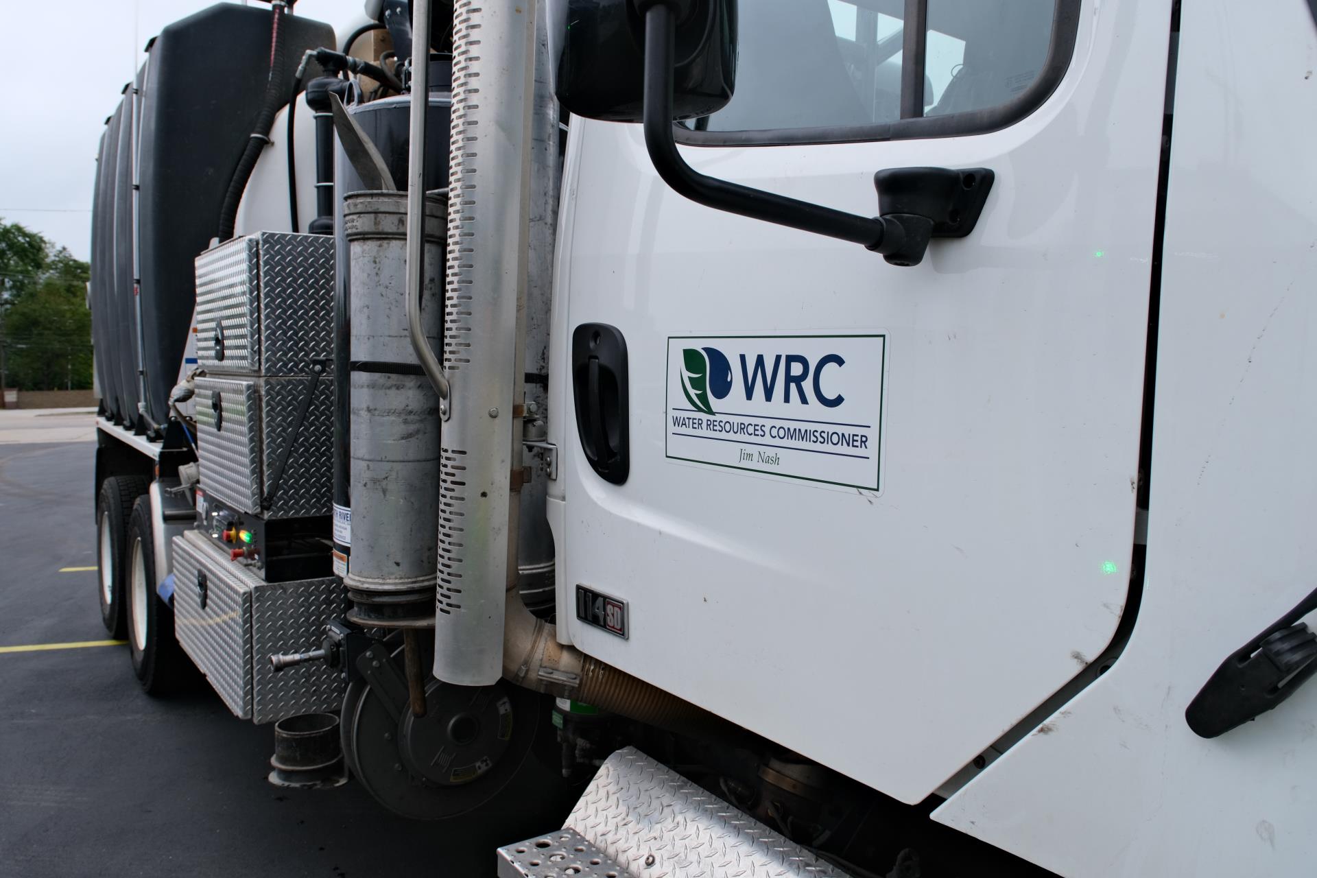 Work Truck cab with logo