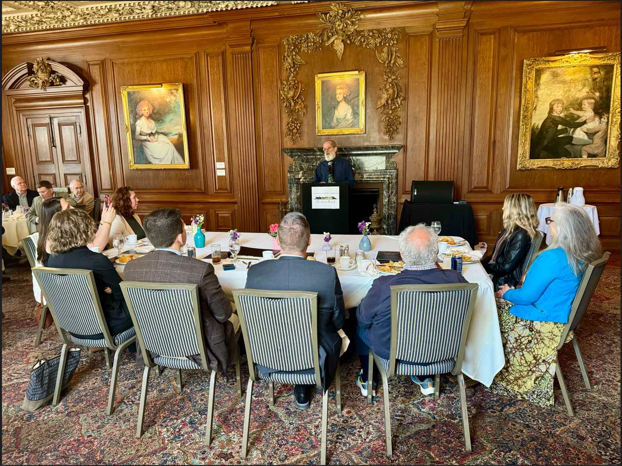 Oakland County Water Resources Commissioner Jim Nash adressed the American Society of Public Administration 2024 Outstanding Public Service Awards Ceremony attend