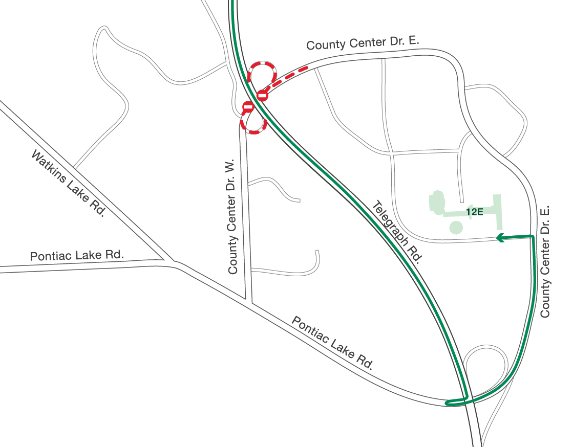 NoHaz Detour Map
