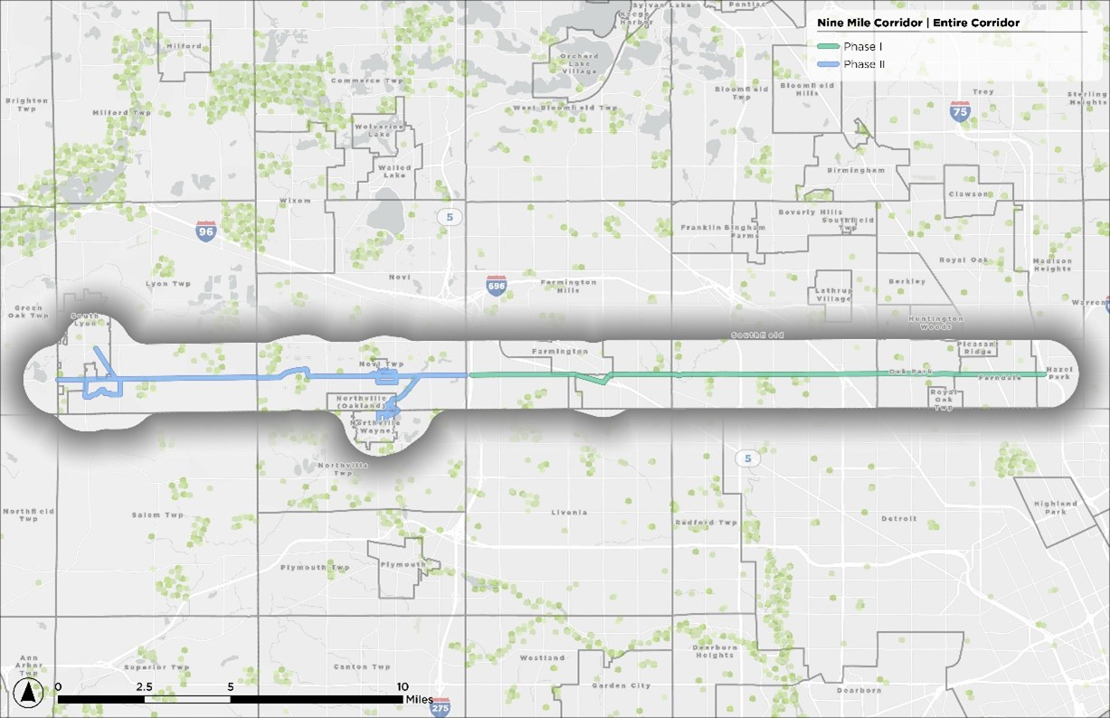 9 Line Trail Map