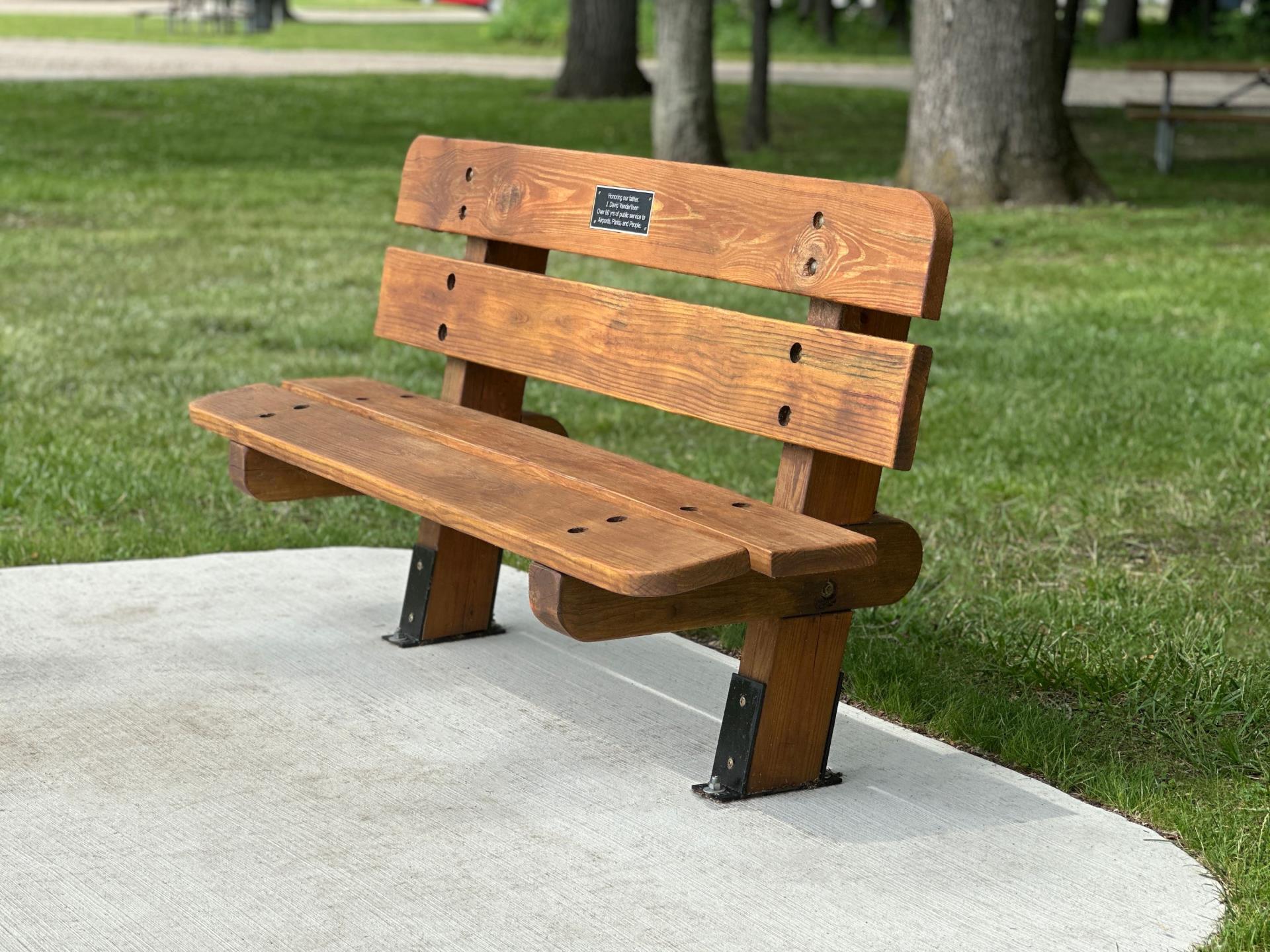 commemorative bench