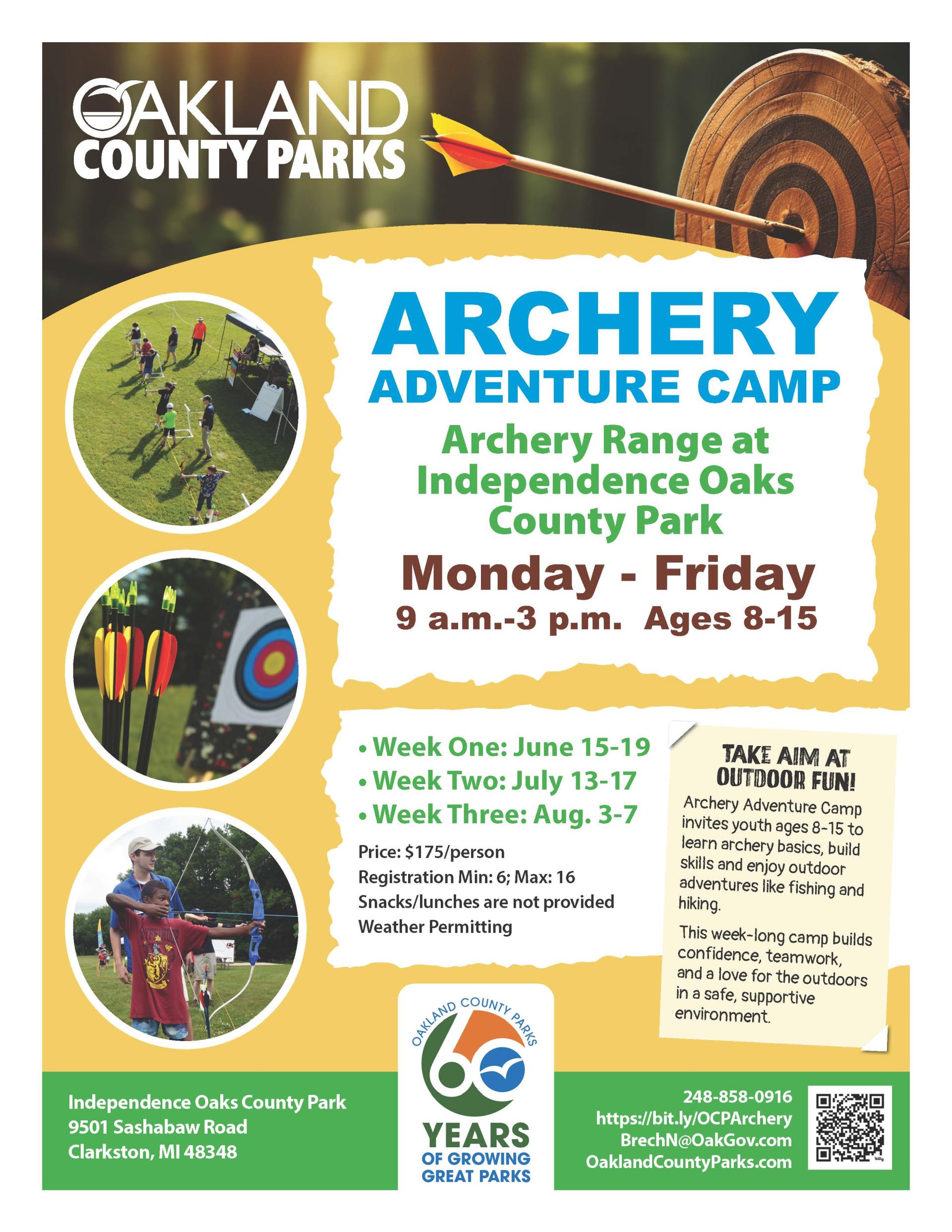 Archery Adventure Camp Flyer
