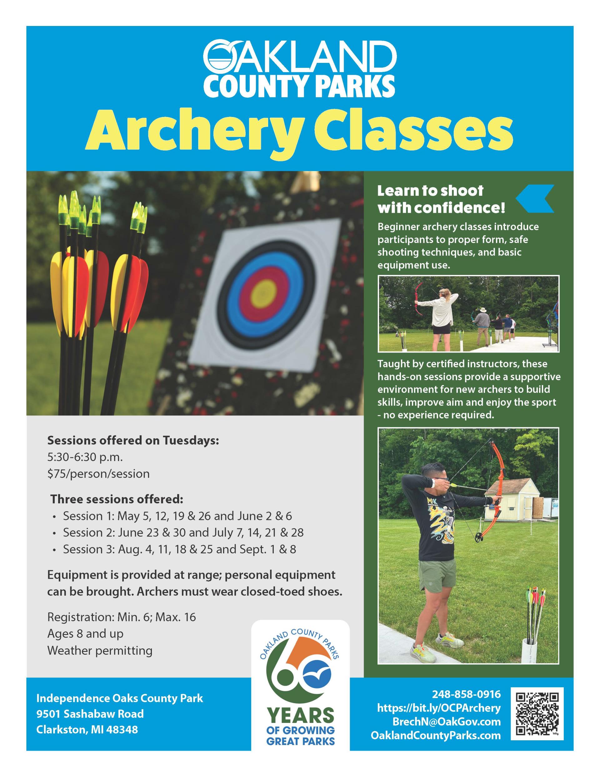Archery Class Series Flyer