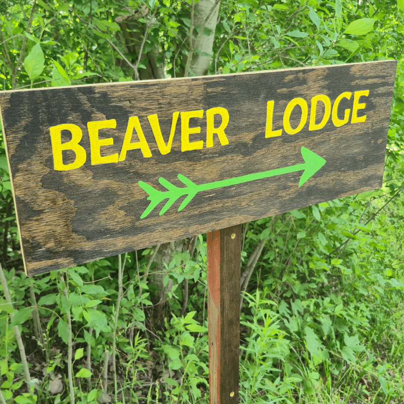 beaver lodge sign