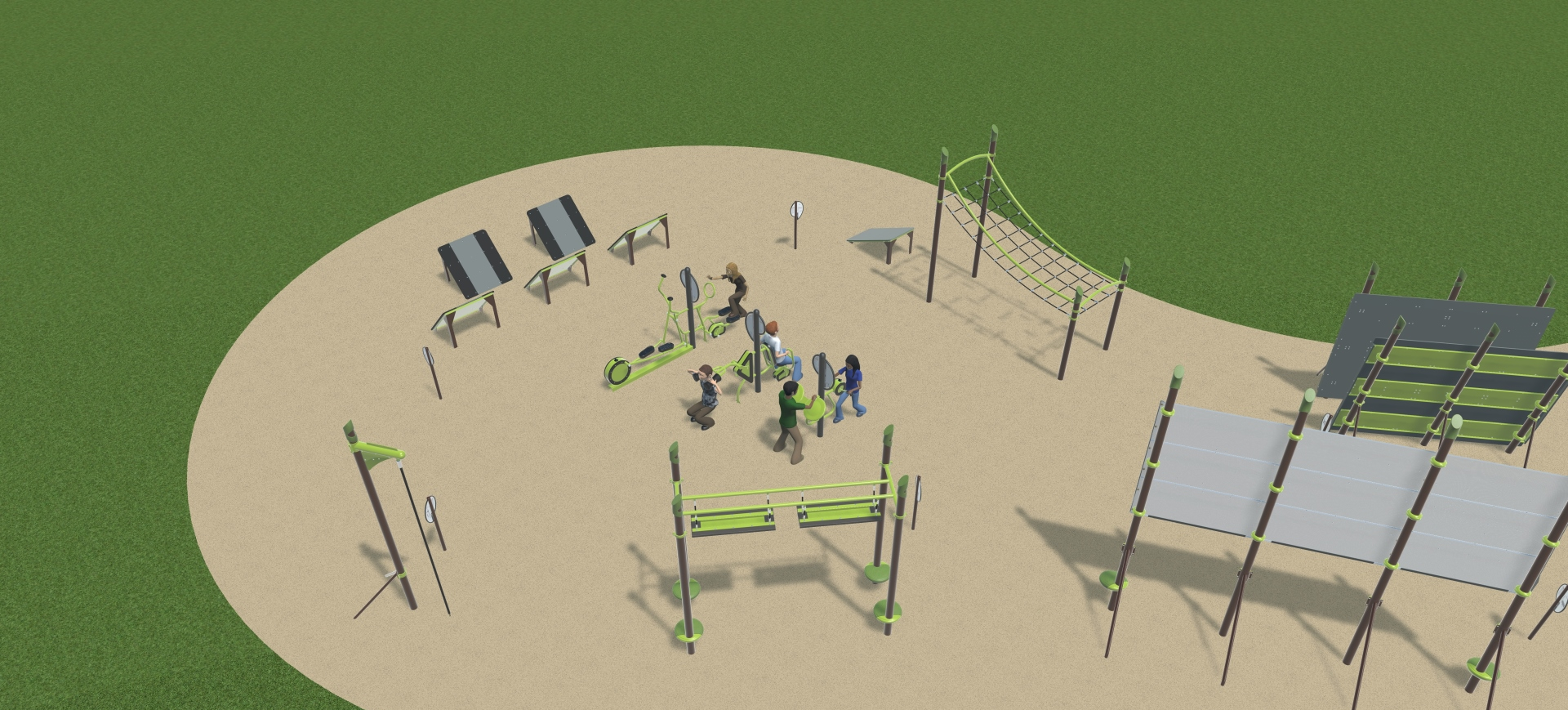 conceptual waterford oaks cattail cove aerial 90-degree view