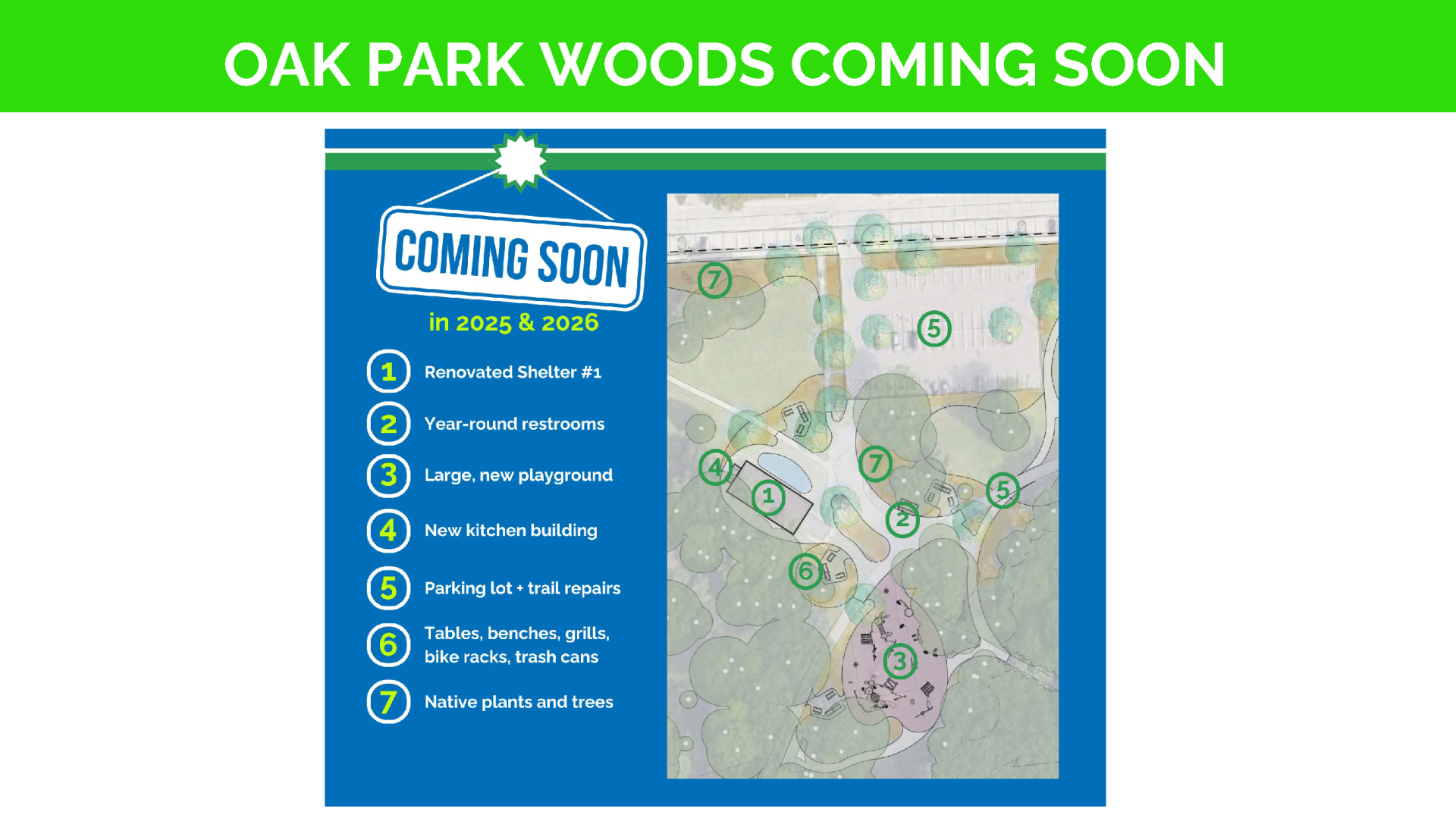 Oak Park Woods coming soon in 2025 and 2026