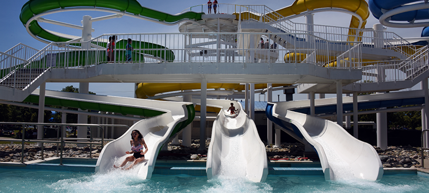 waterslide at Red Oaks waterpark