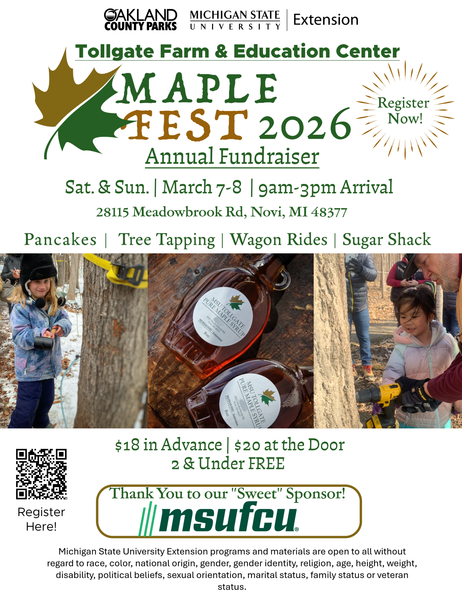 Michigan State University Extension MapleFest 2026